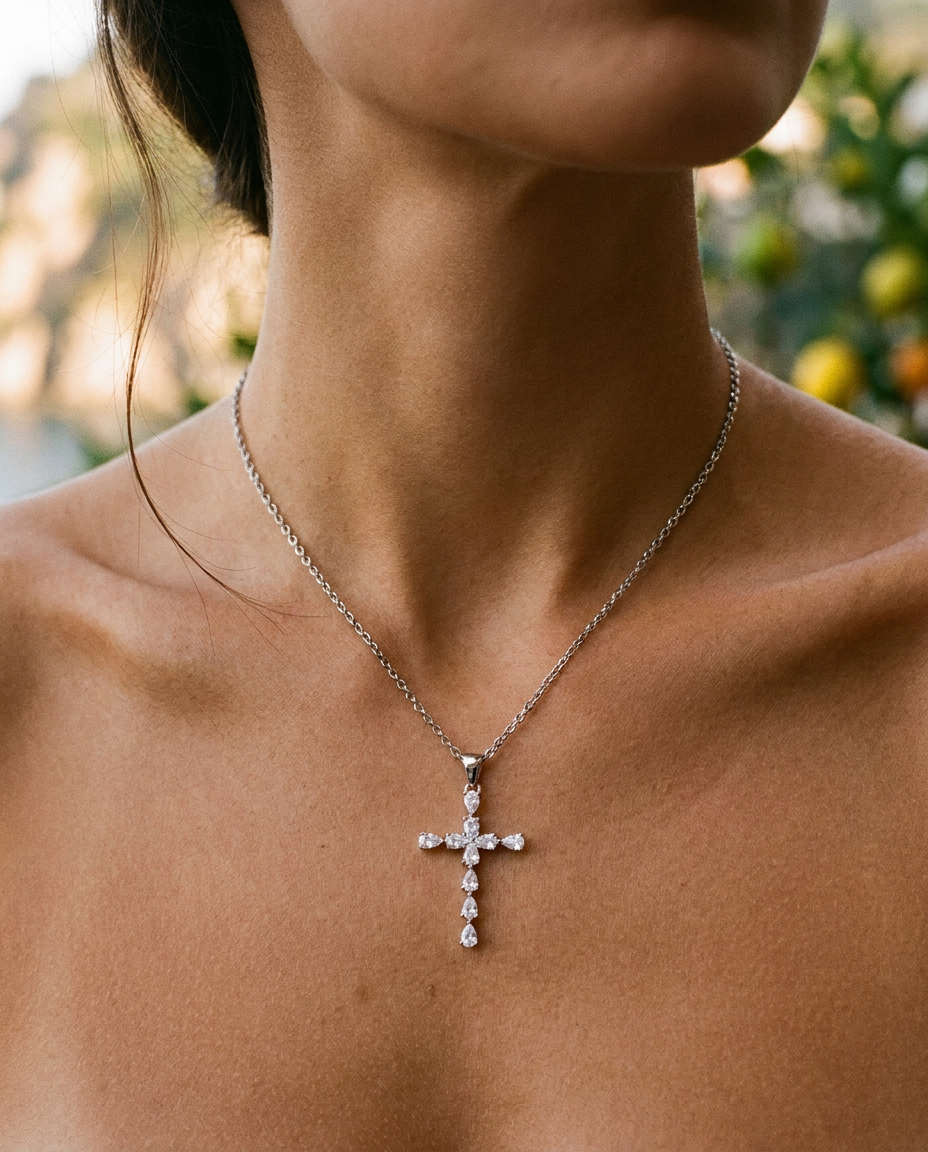 Bellagio Cross Necklace