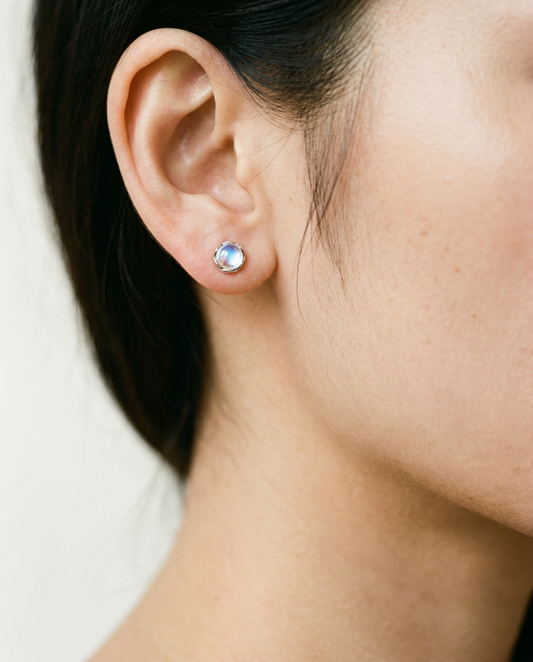 Moonstone Studs
