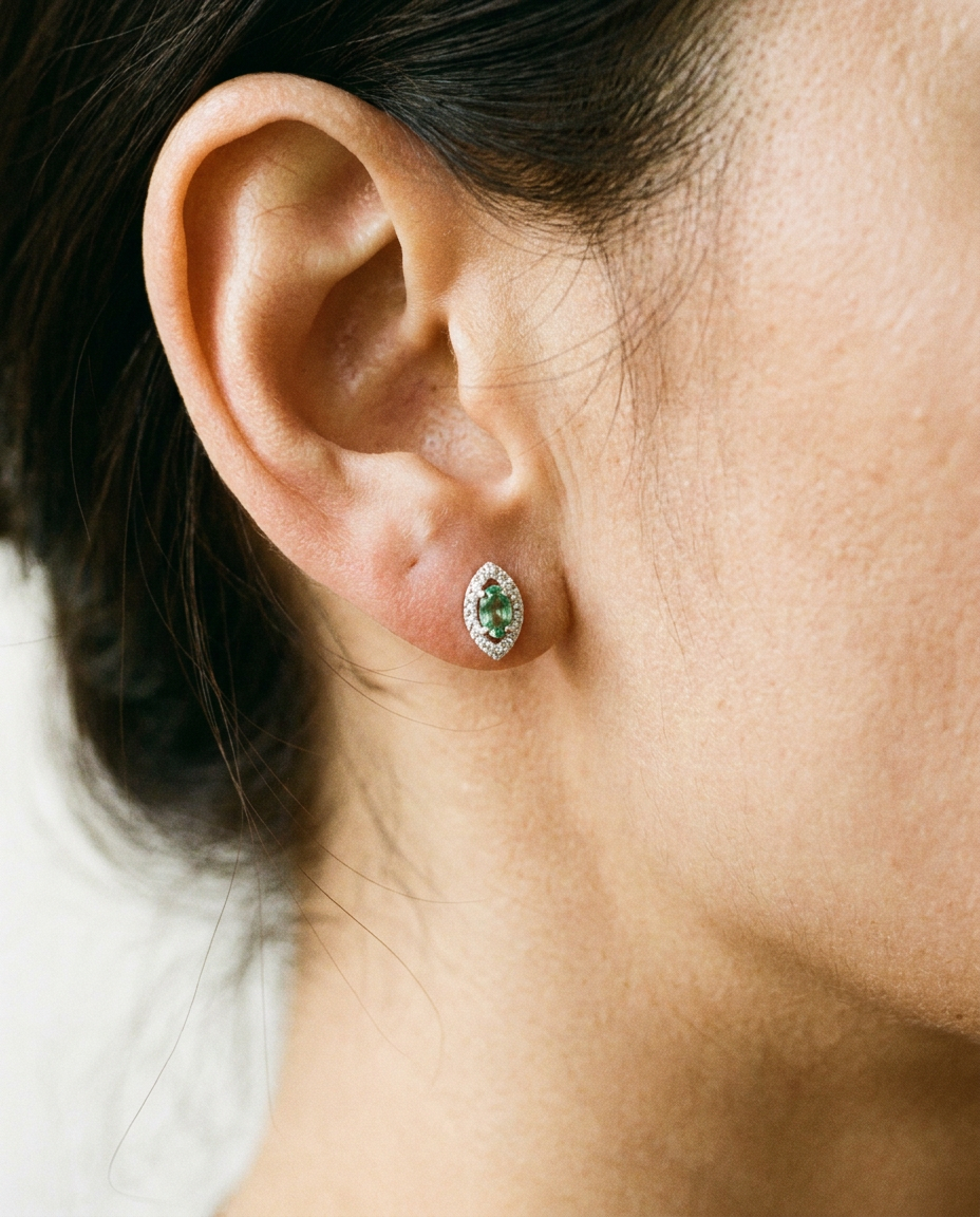 Apatite Rhombus Studs