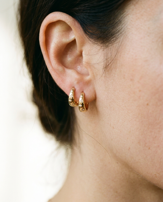 Star Hoop Earrings