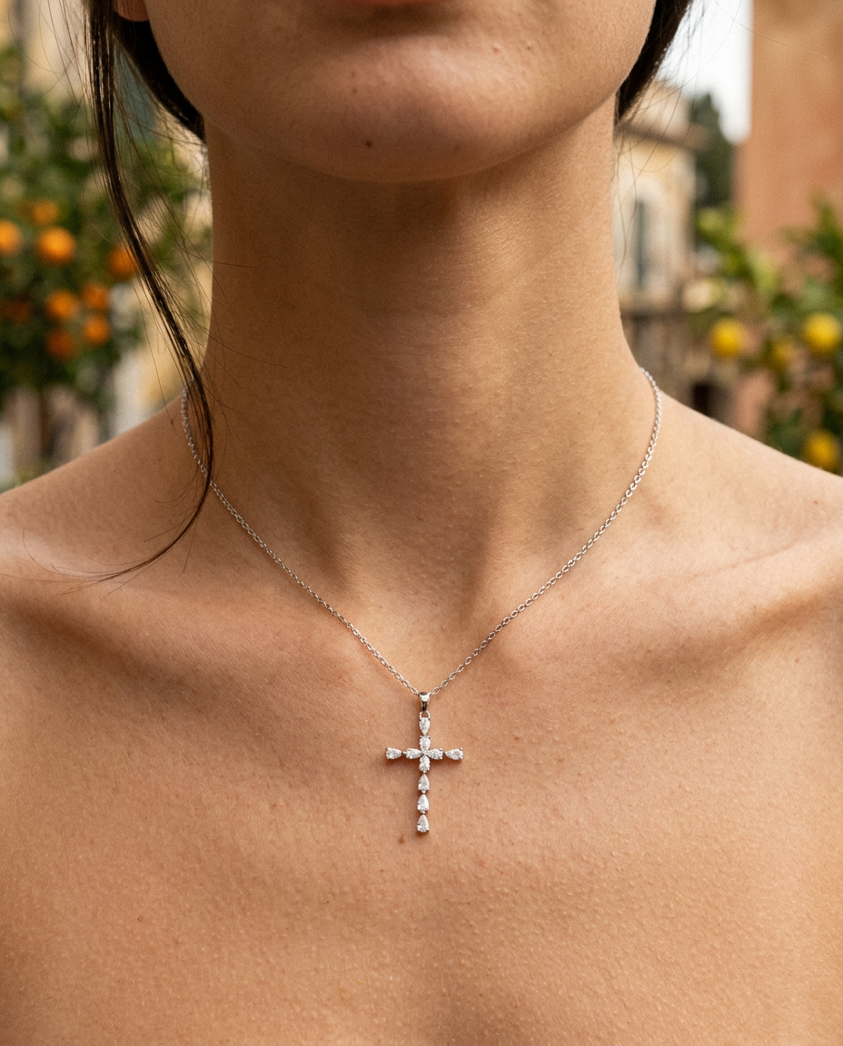 Bellagio Cross Necklace