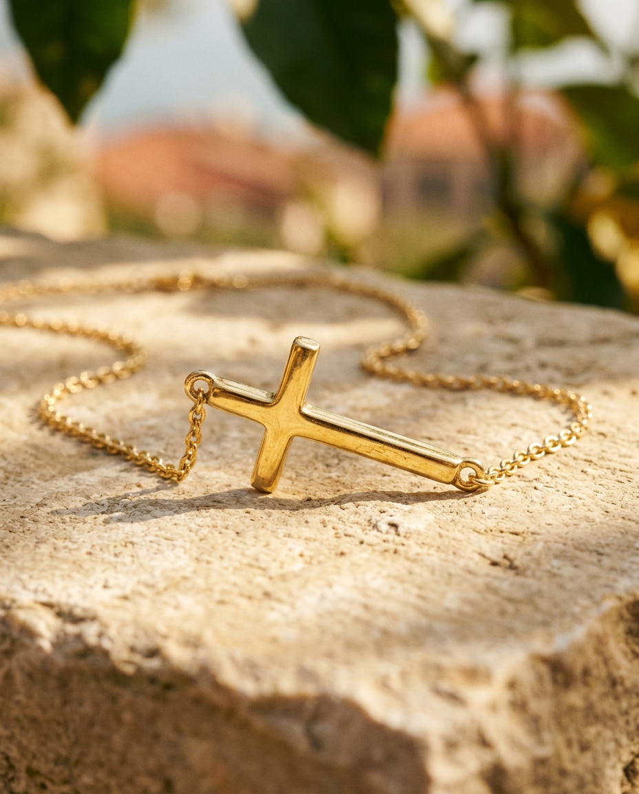 Orizzontale Cross Necklace