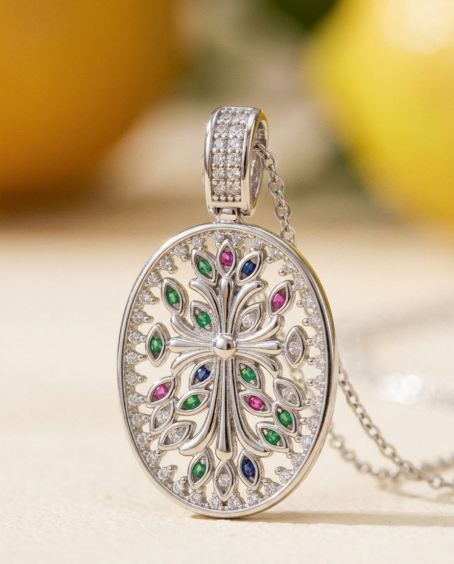 Iris's Cross Medallion