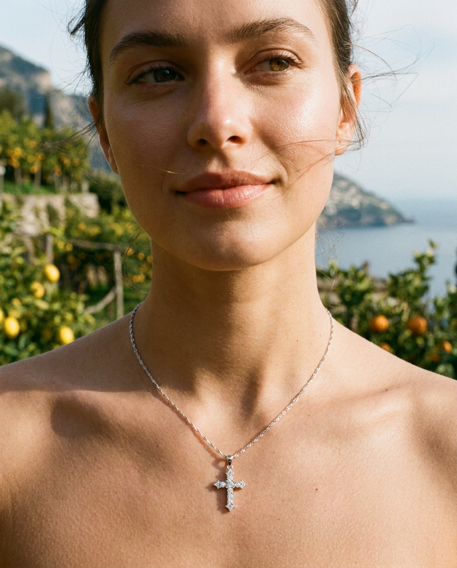 Celeste Cross Necklace