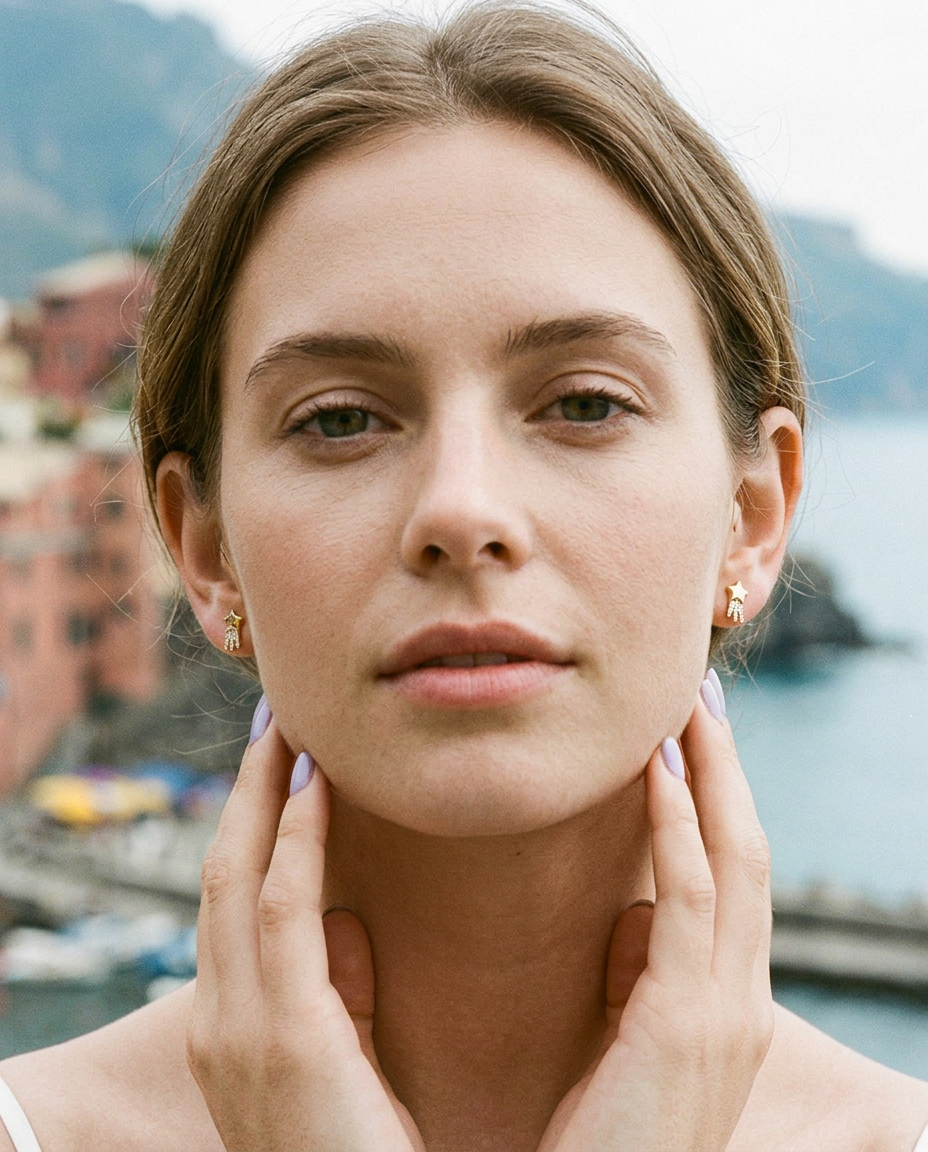 Shooting Star Stud Earrings
