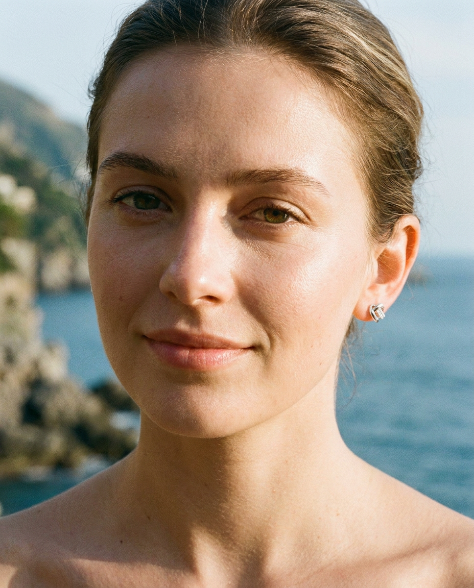 Knotted Heart Stud Earrings