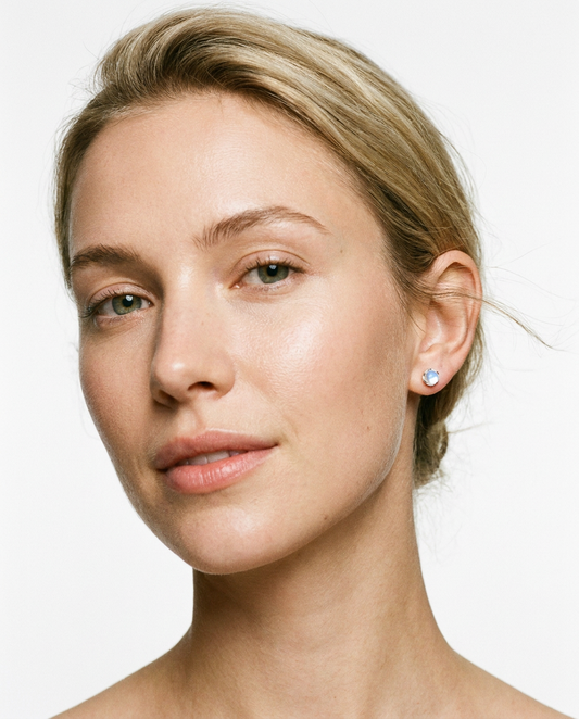 Moonstone Studs