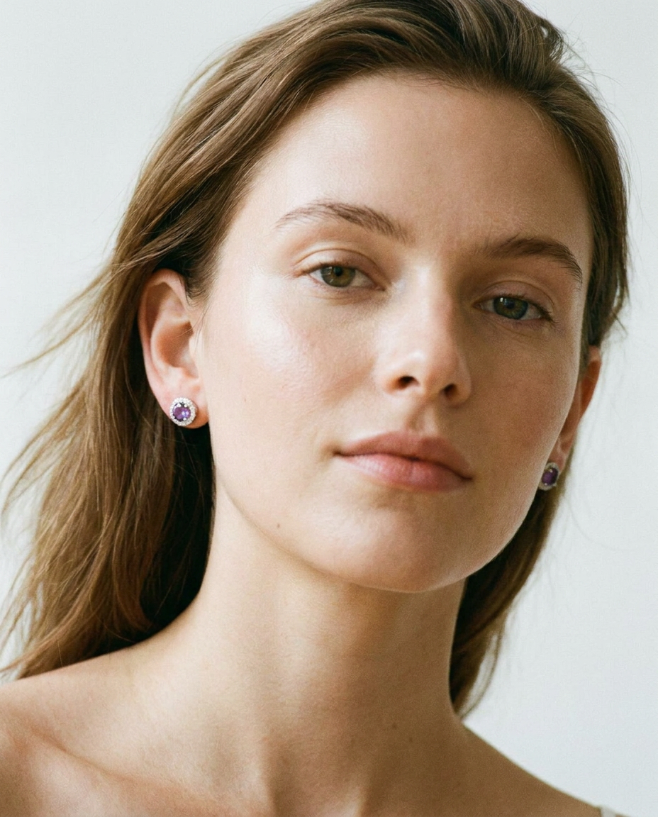 Dazzling Halo Studs