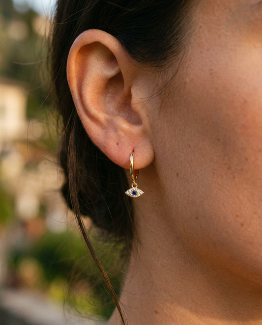 Evil Eye Drop Earrings