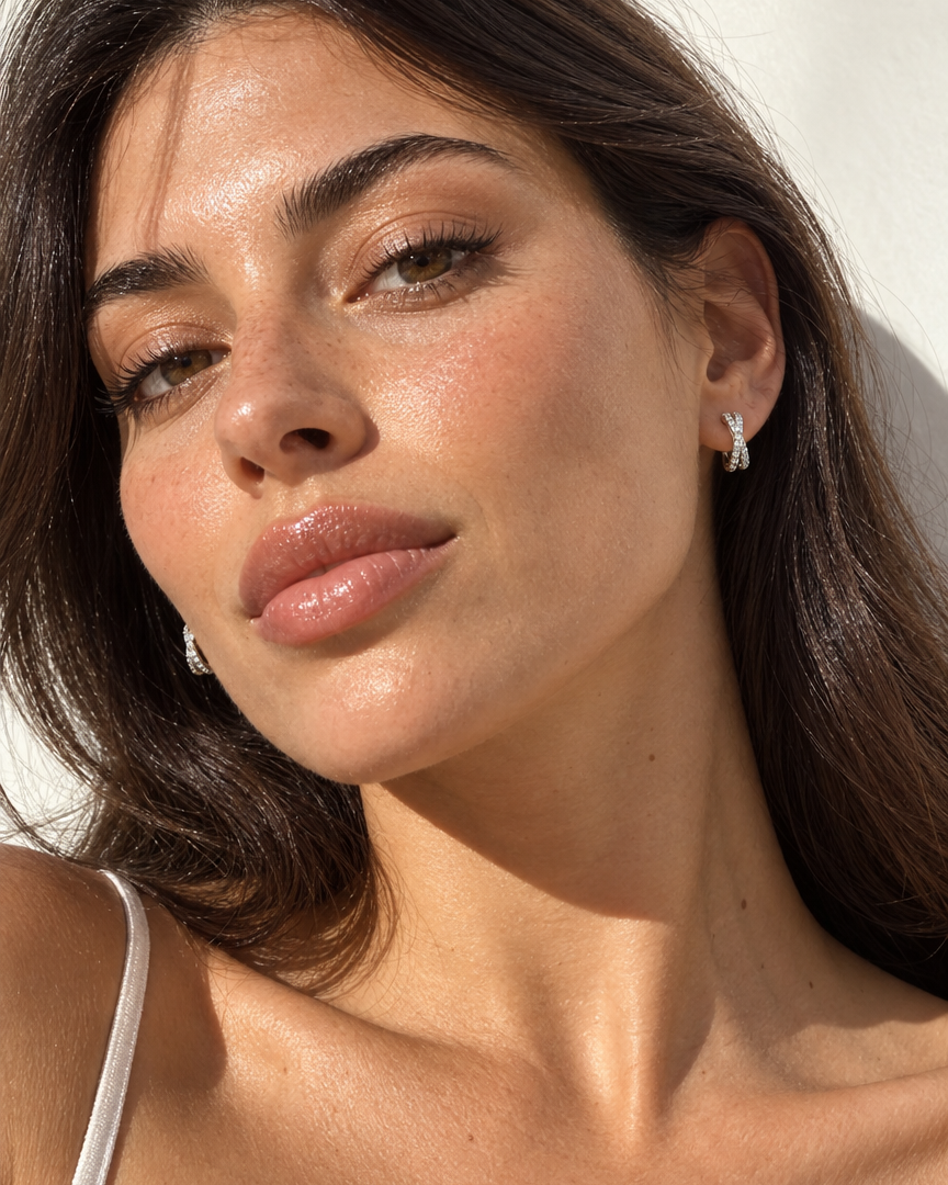 Crossover Zircon Hoops