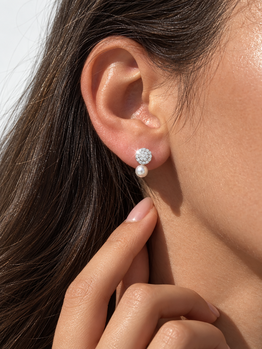 Aurora Pearl Stud