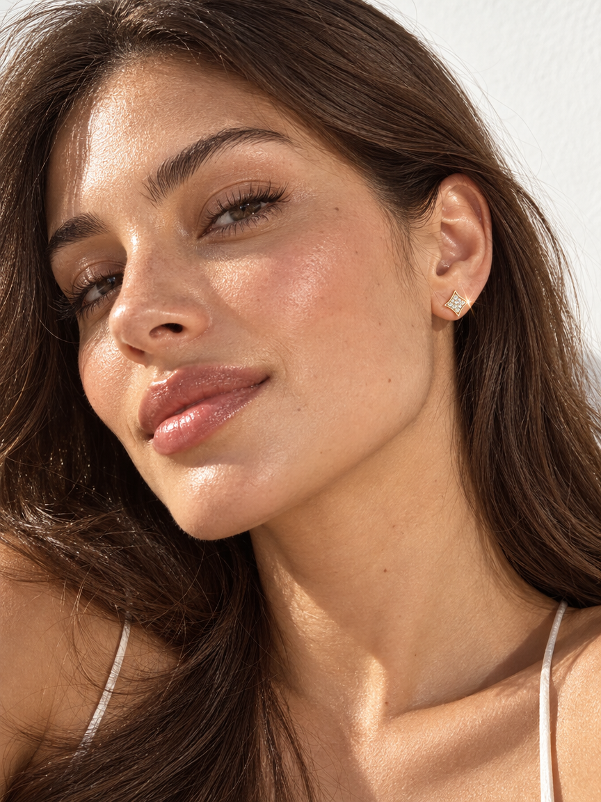 Geometric Pavé Studs