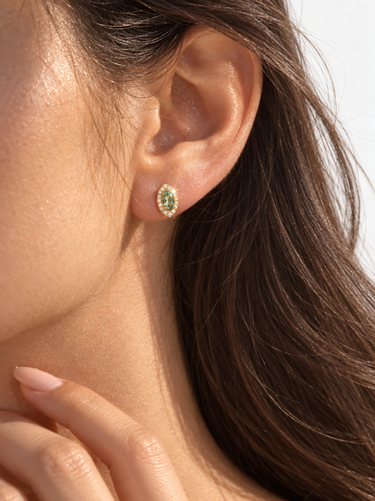 Apatite Rhombus Studs