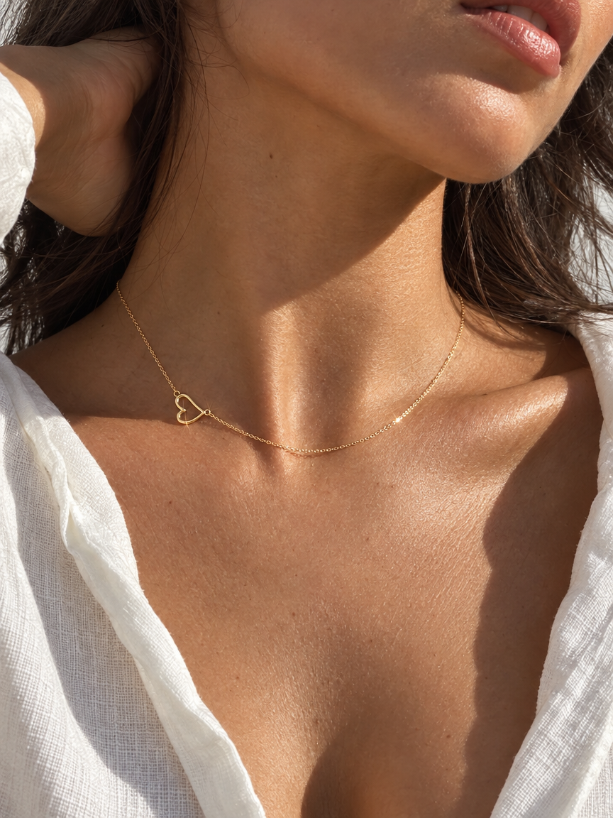 Floating Heart Necklace