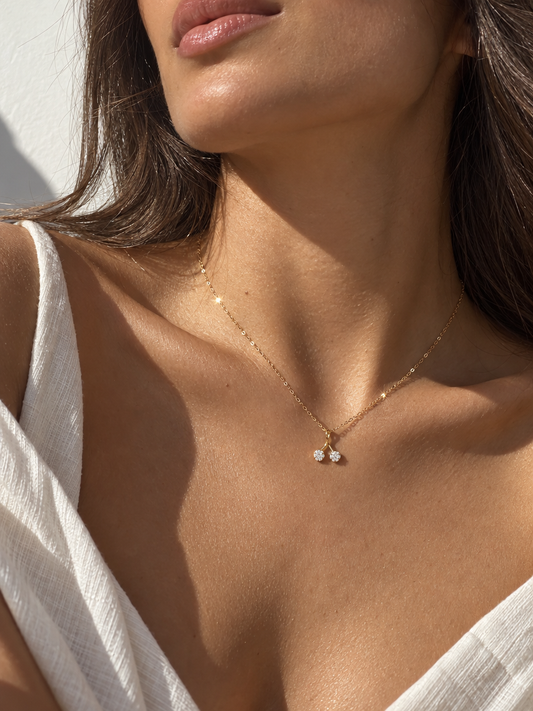 Cherry Rhinestone Necklace