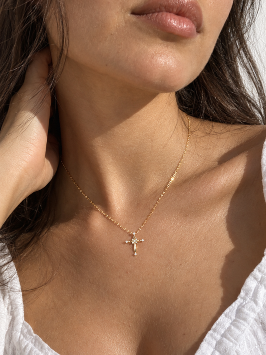 Blossom Cross Necklace