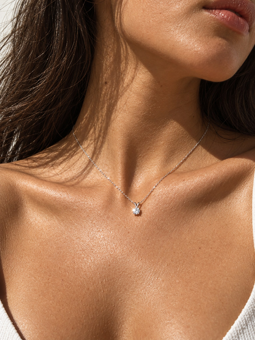 Rabbit Solitaire Necklace