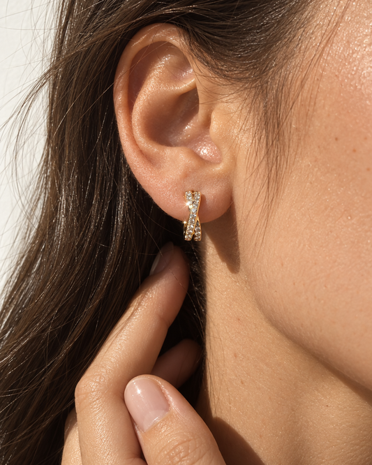 Crossover Zircon Hoops