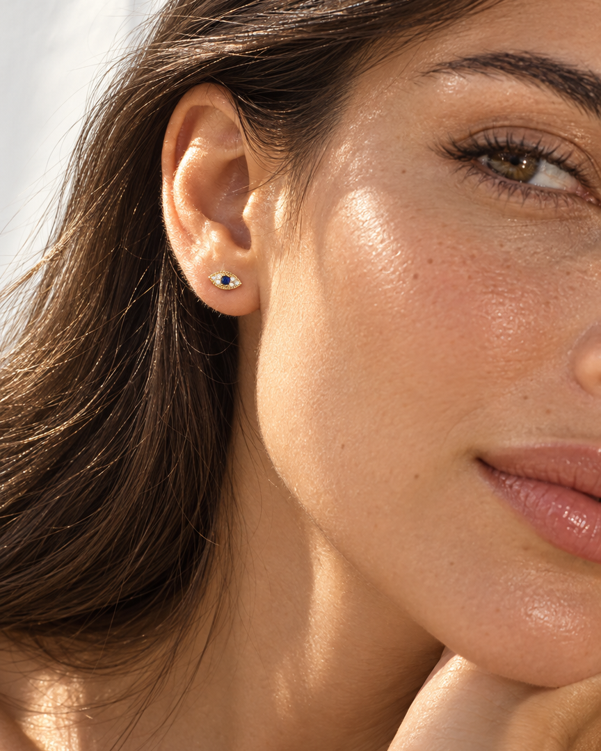 Evil Eye Stud Earrings