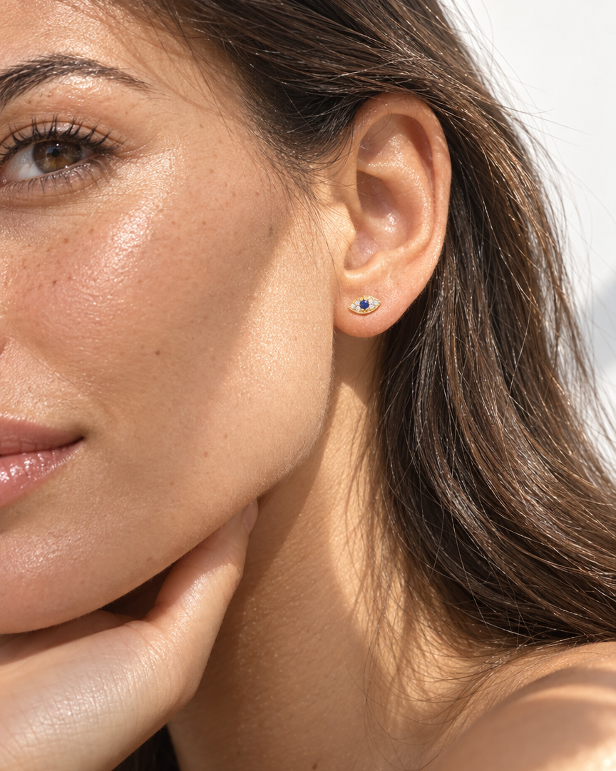 Evil Eye Stud Earrings