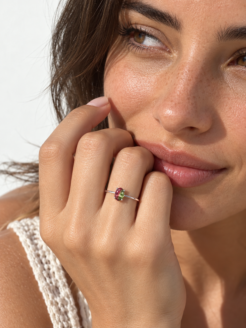 Oval Tourmaline Ring