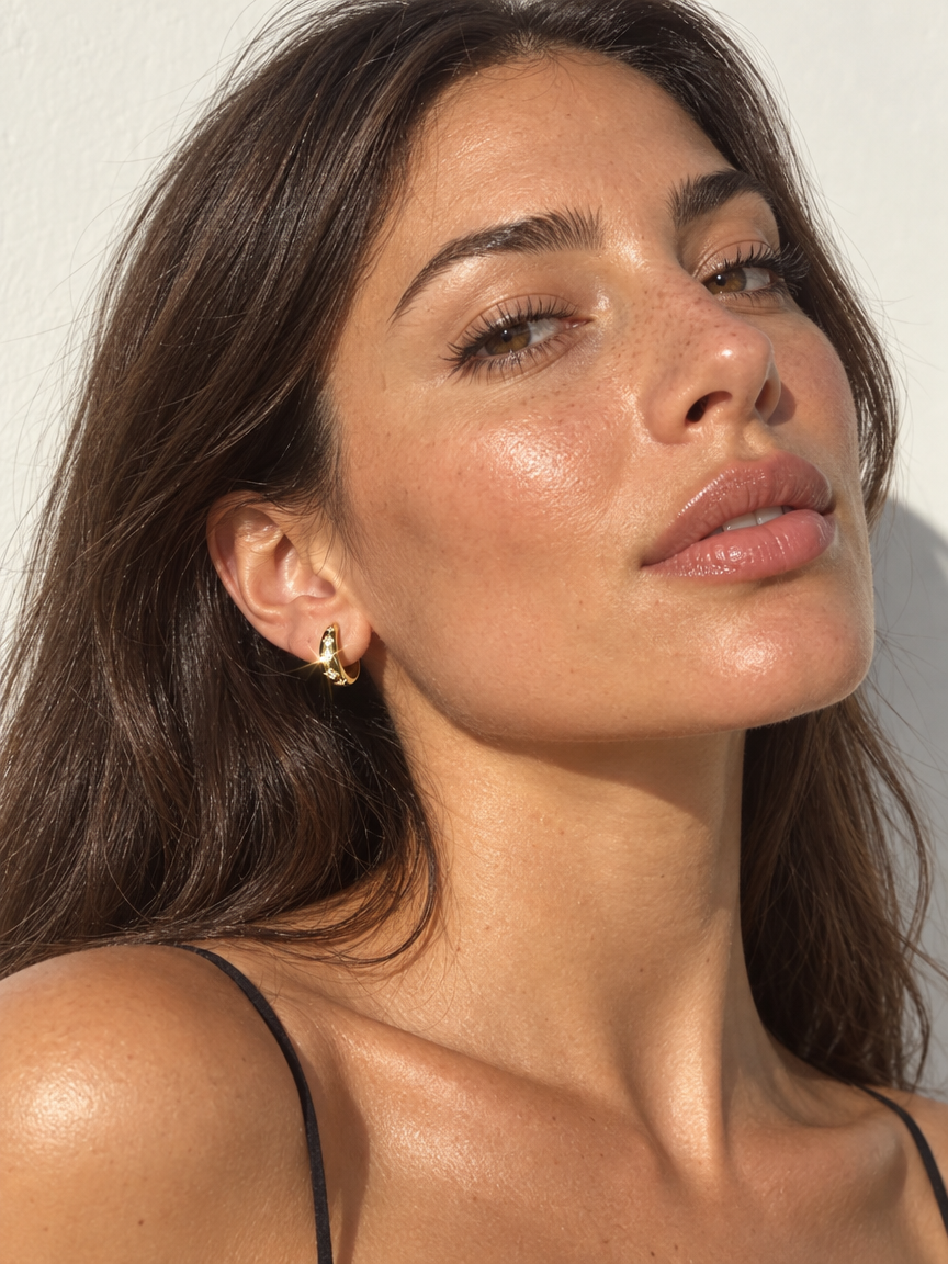 Star Hoop Earrings