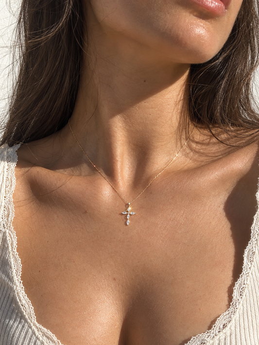 Petal Cross Necklace