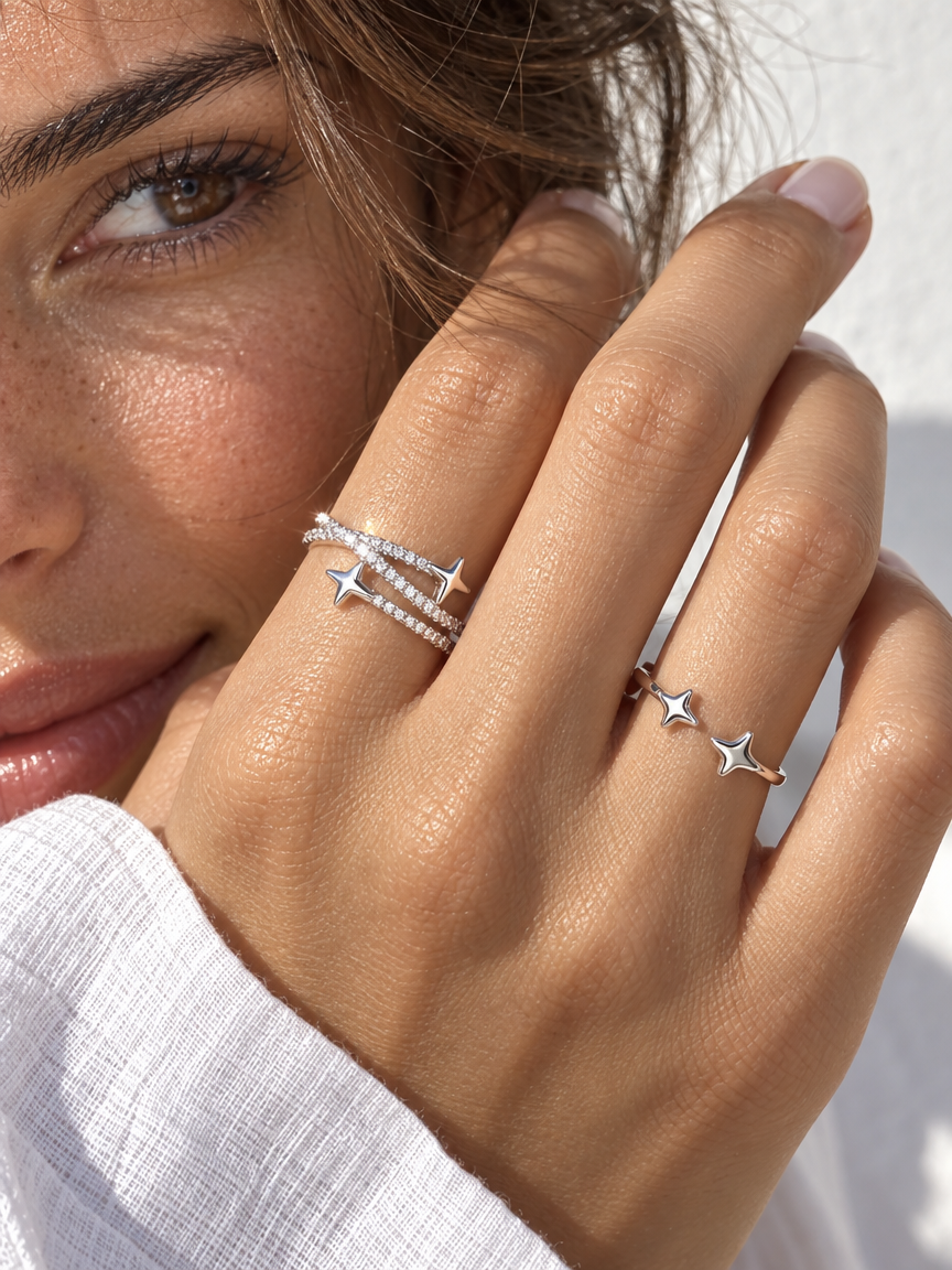 Open Star Ring