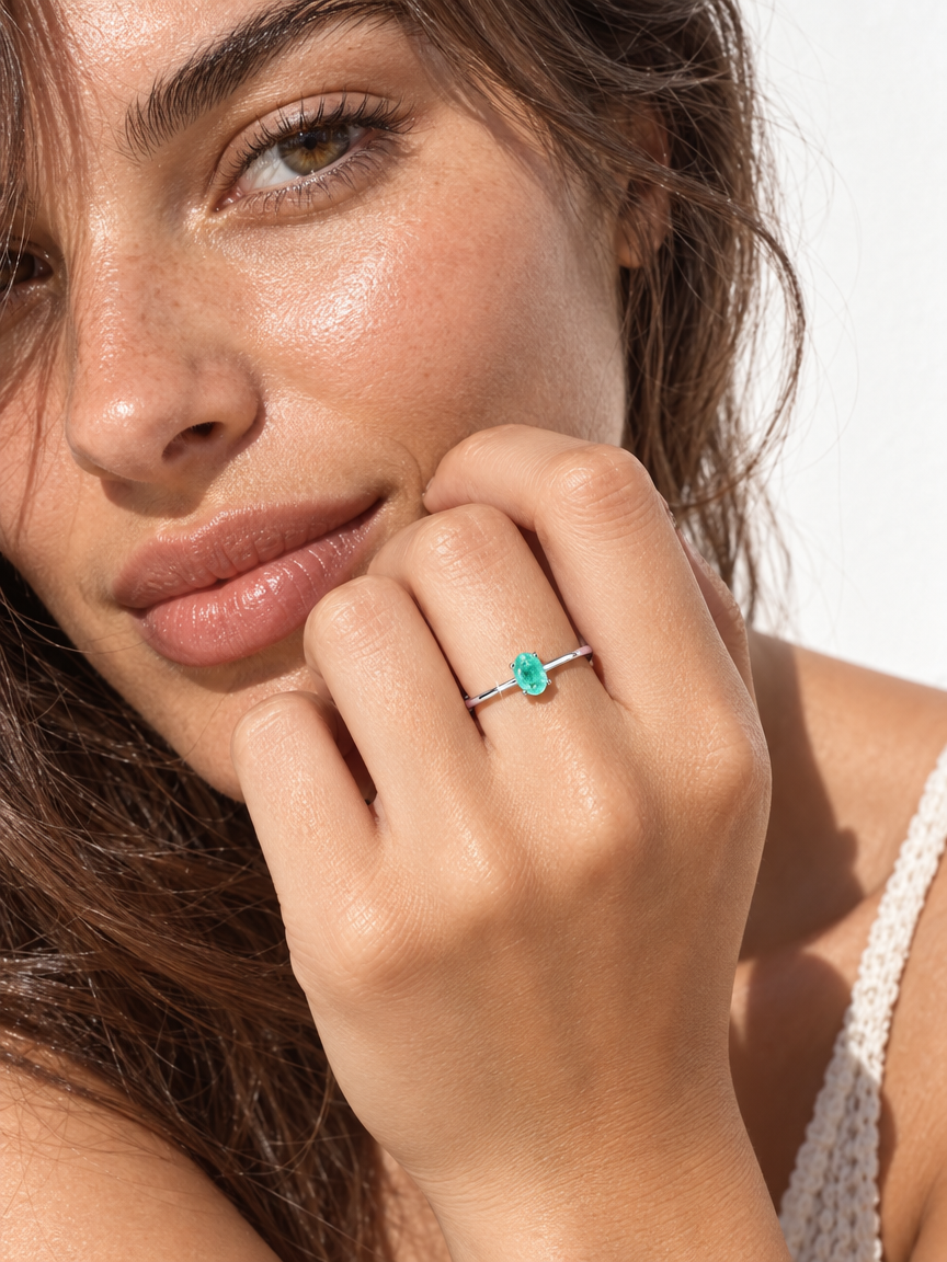 Oval Tourmaline Ring