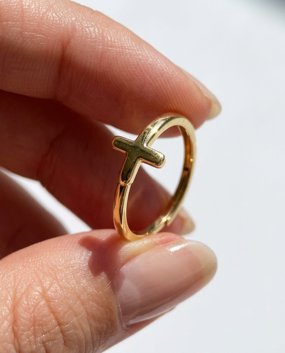 Flat Cross Ring