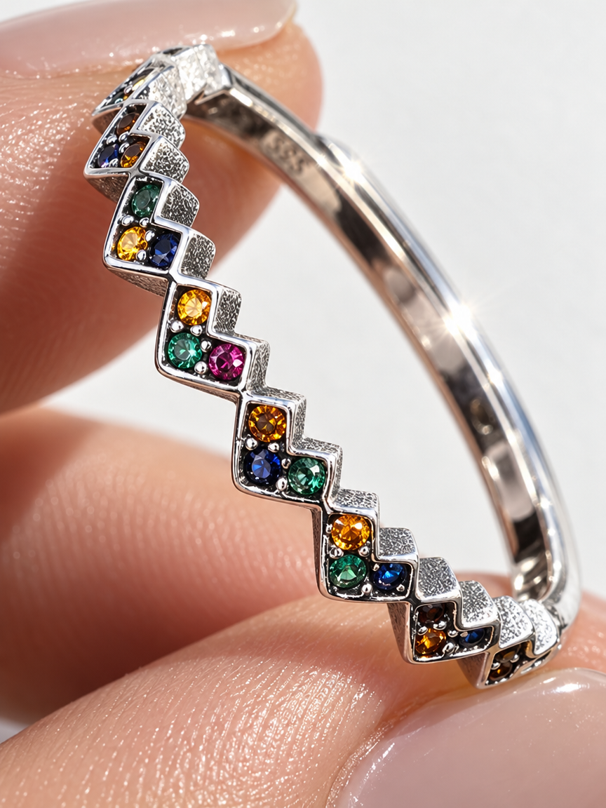 Rainbow Heart Ring