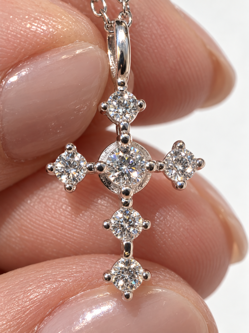 Crown Cross Necklace