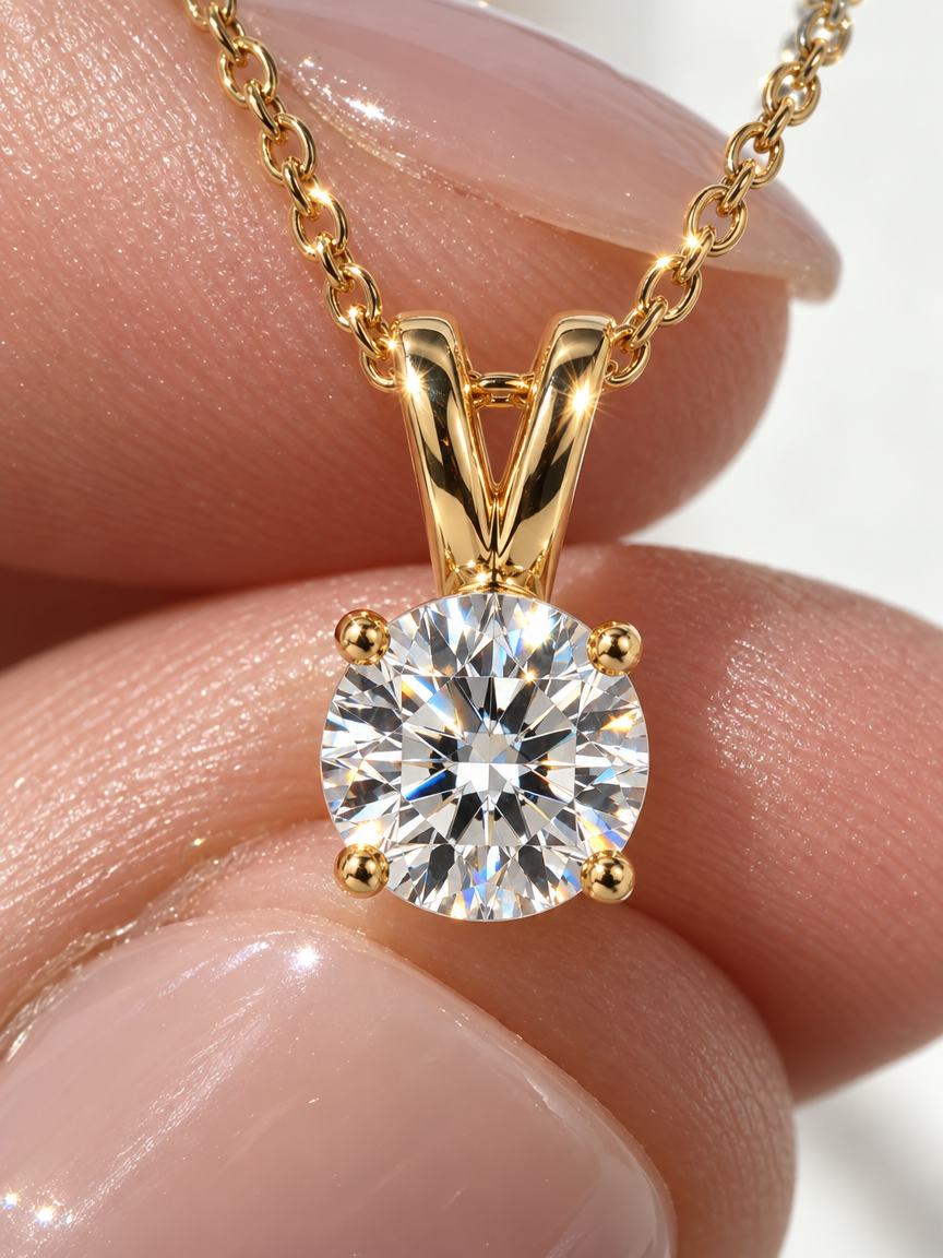 Rabbit Solitaire Necklace