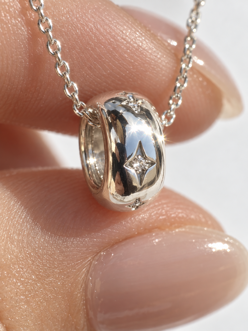 Pebble Charm Pendant Necklace