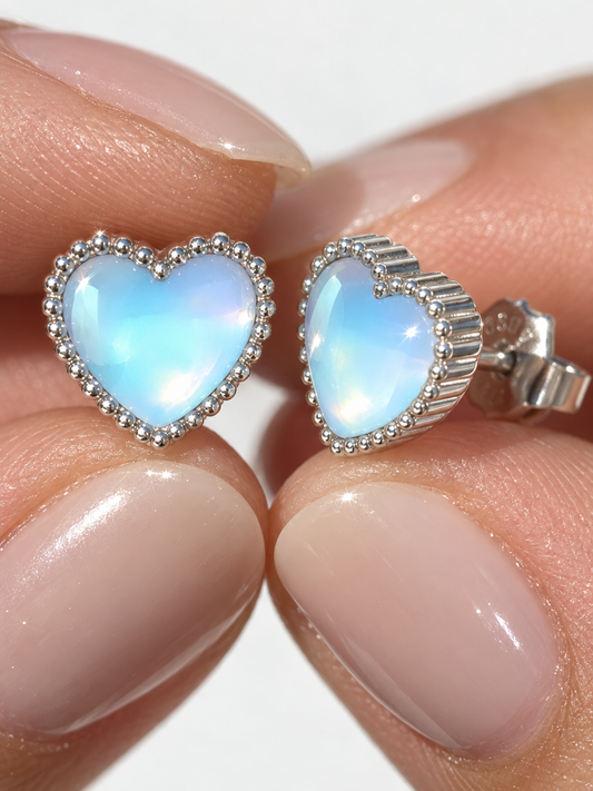 Sky Heart Studs