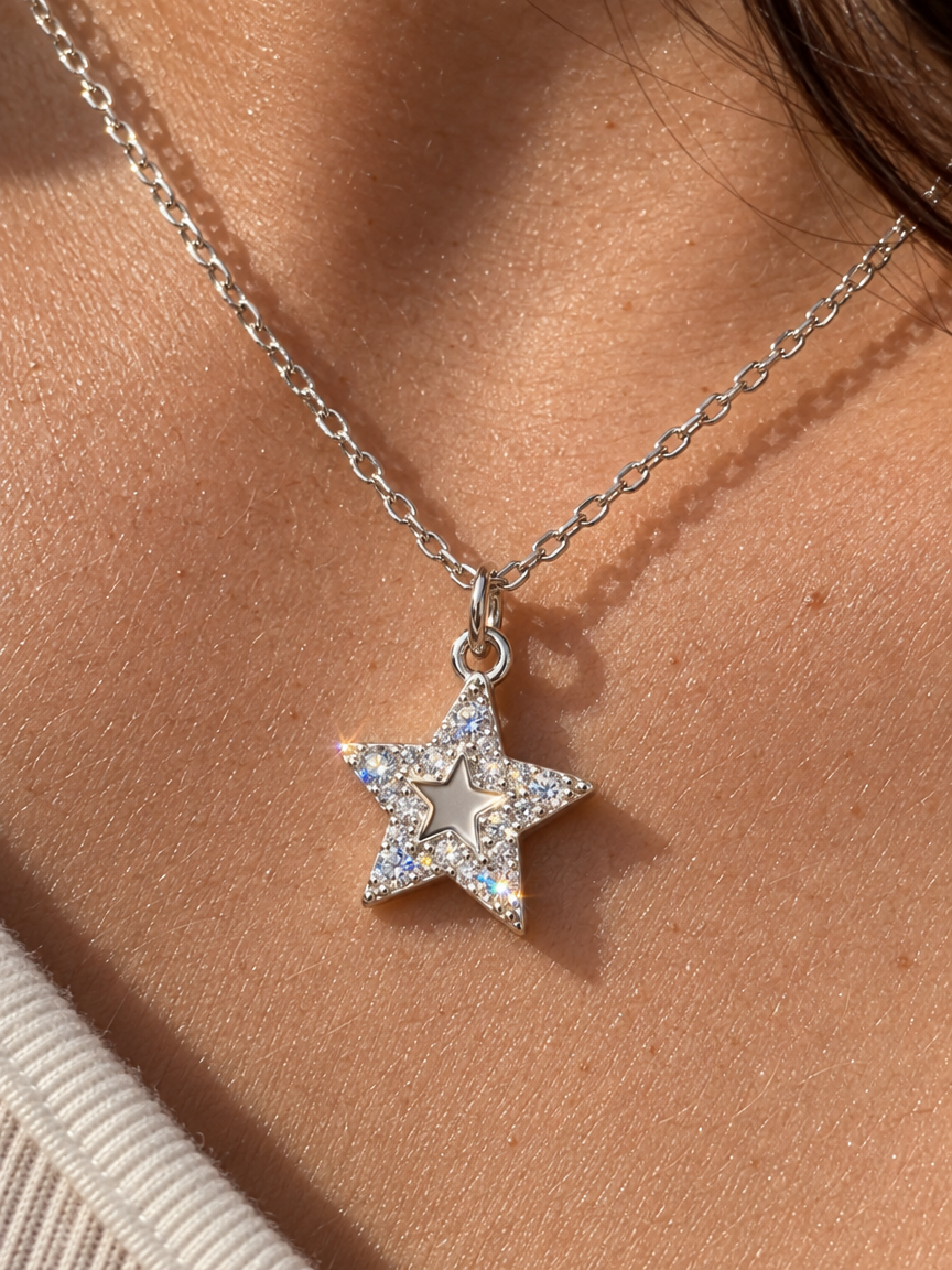 Pavé Star Necklace