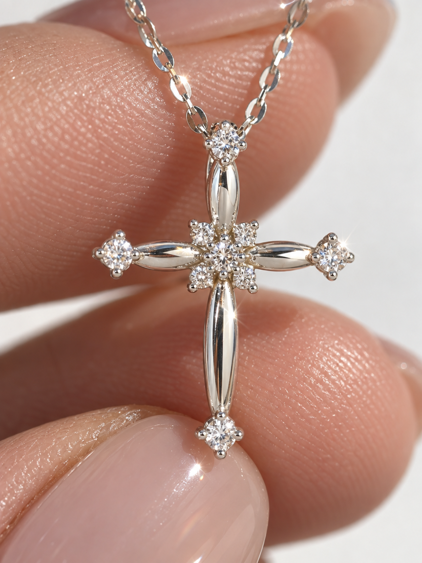 Blossom Cross Necklace