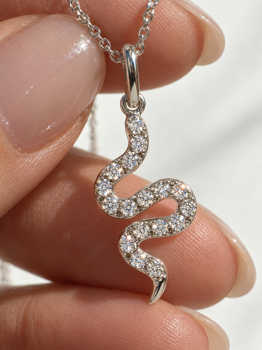 Serpentine Pendant Necklace