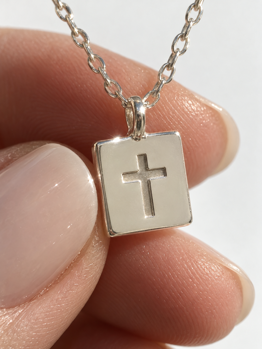 Cross Medallion Pendant Necklace