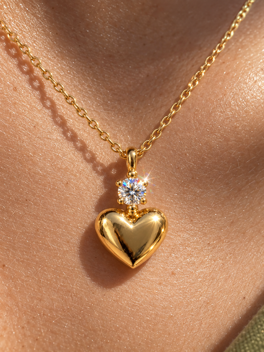 Sparkle Heart Pendant Necklace
