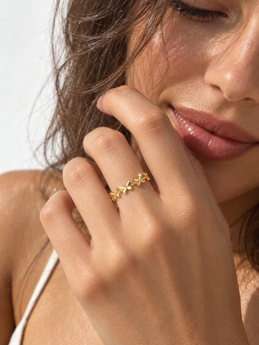 The Butterfly Wreath Ring