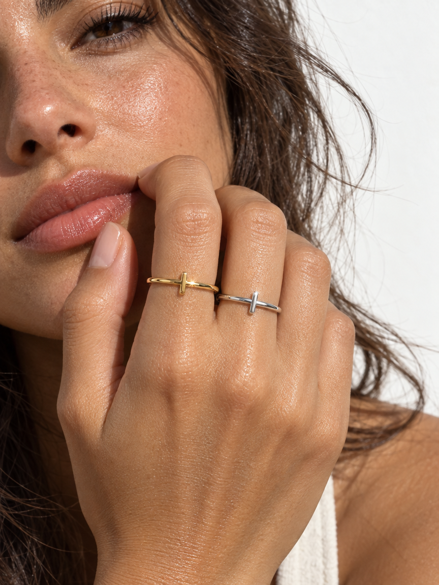 Flat Cross Ring