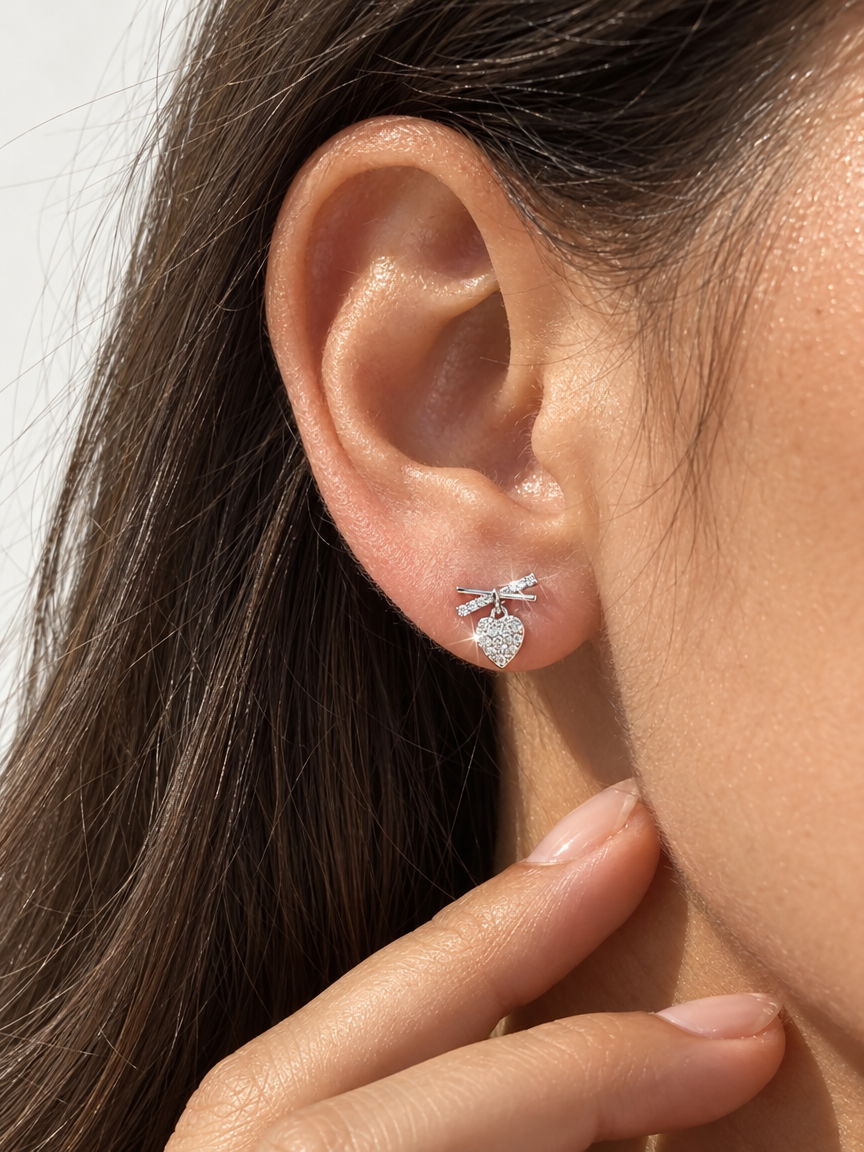 Sweetheart Drop Studs