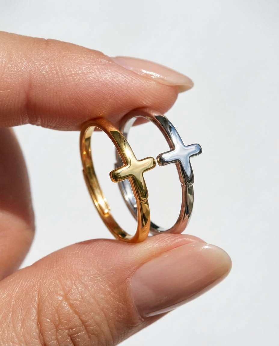 Flat Cross Ring