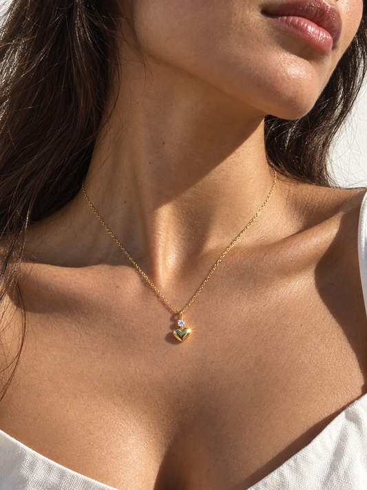Sparkle Heart Pendant Necklace