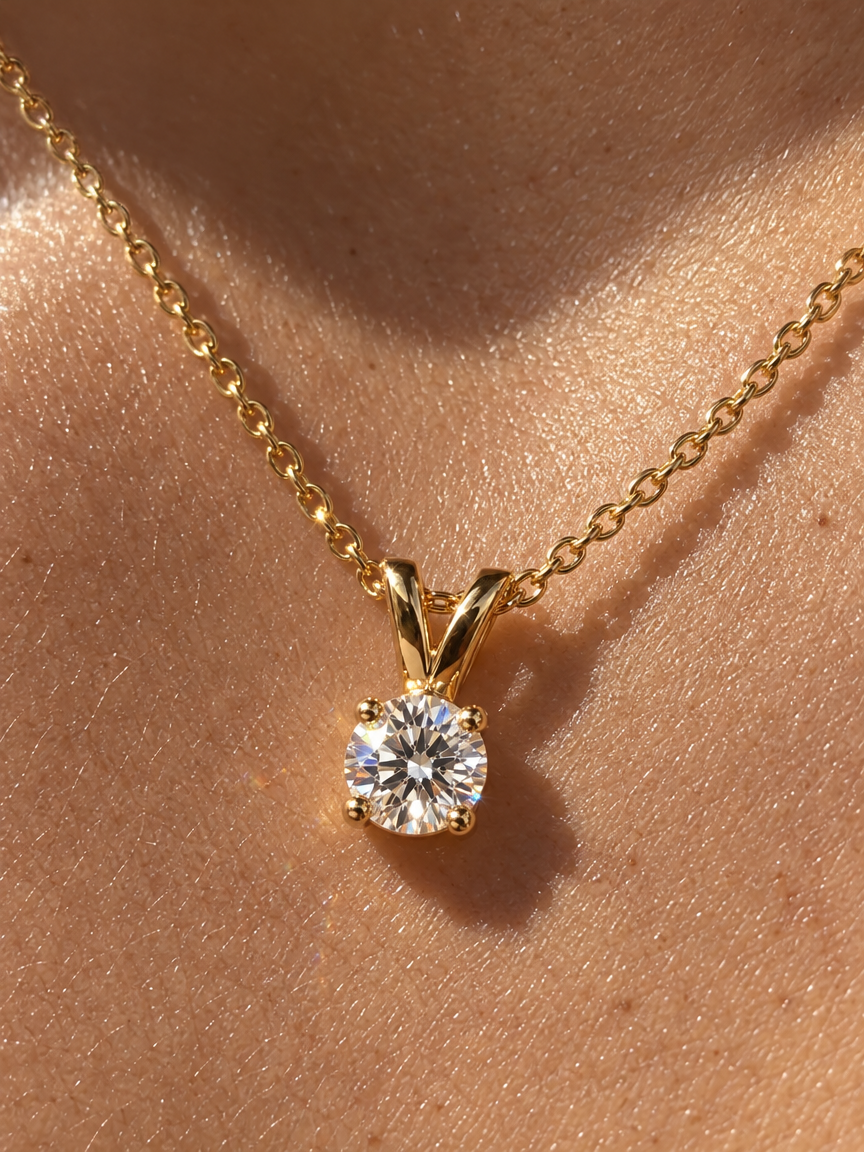Rabbit Solitaire Necklace