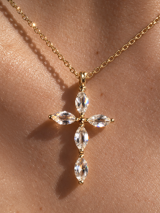 Petal Cross Necklace
