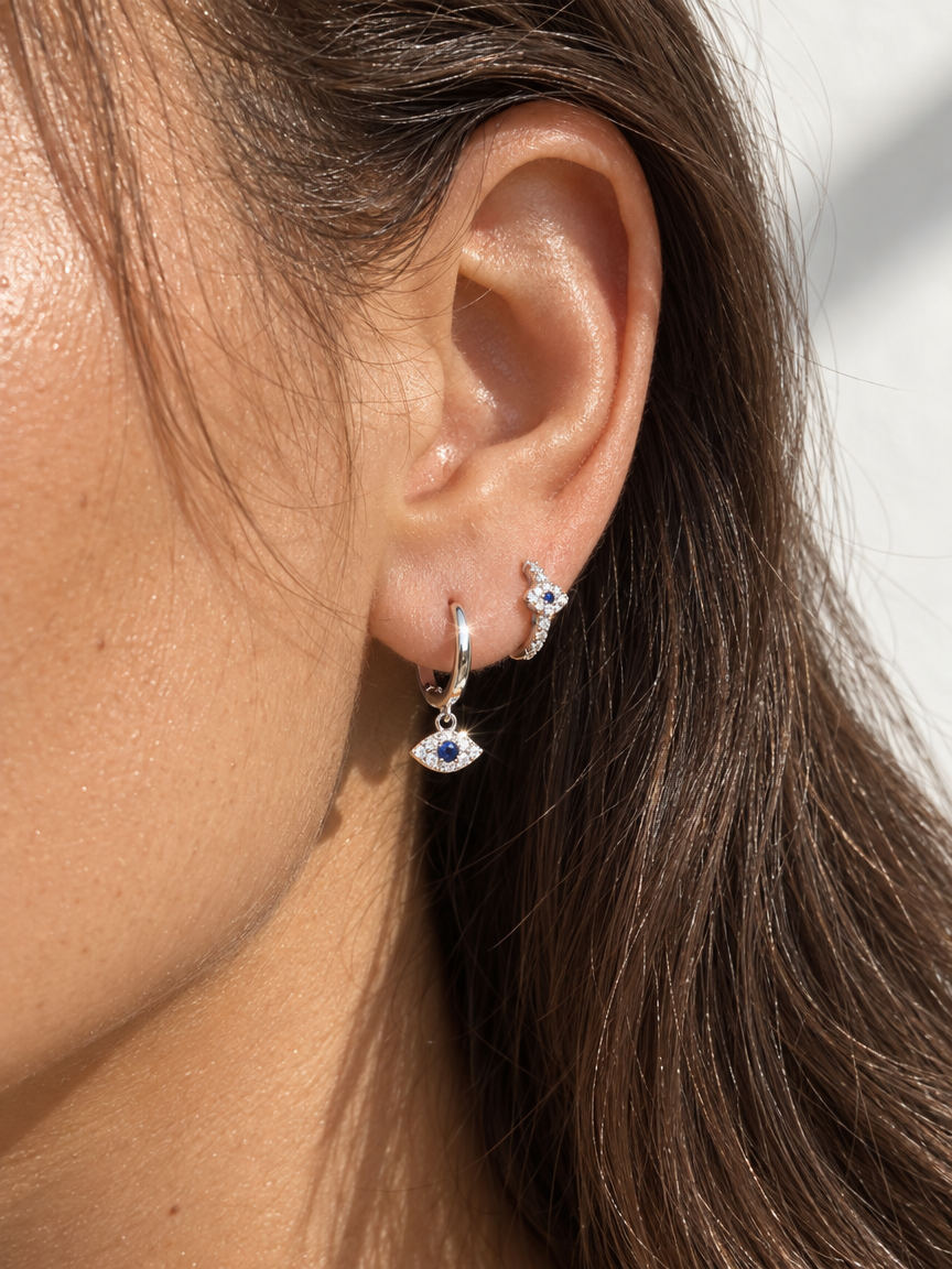 Evil Eye Drop Earrings