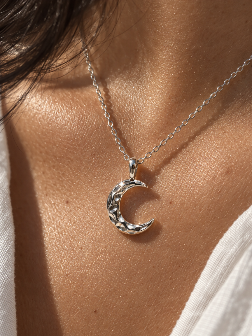 Half Moon Pendant Necklace