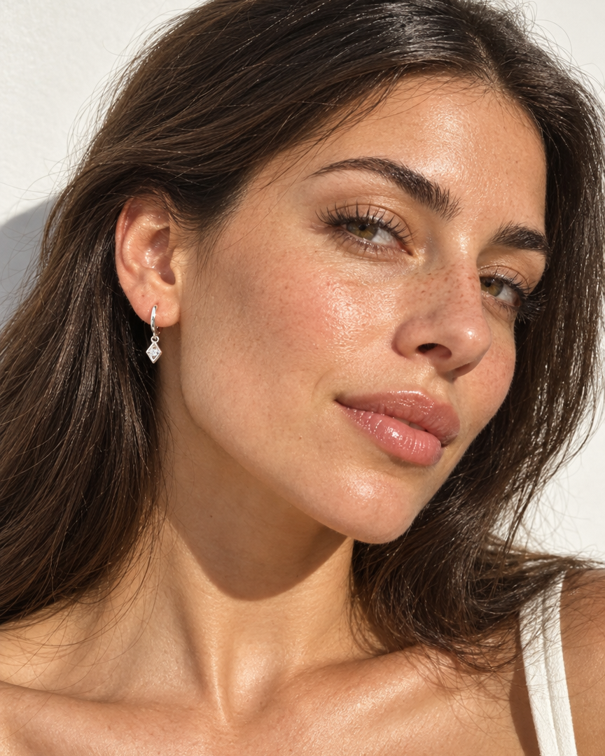 Rhombus Drop Earrings